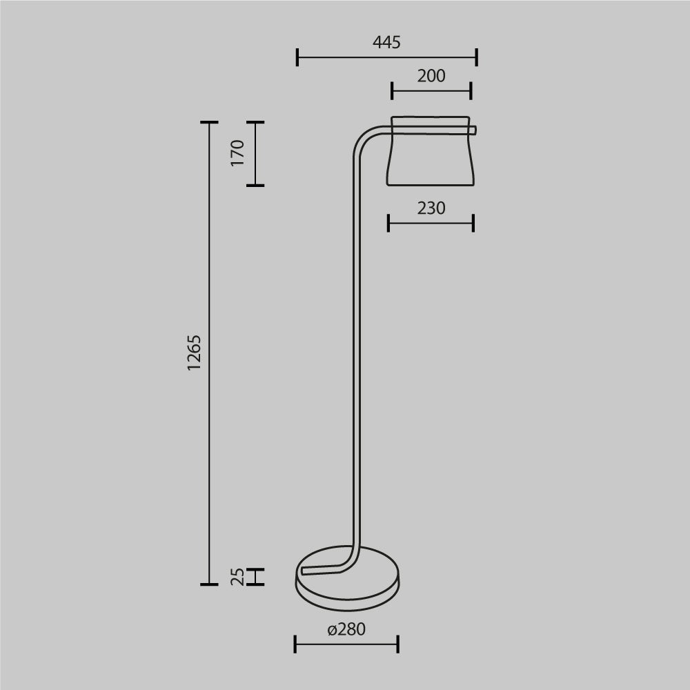 Lampadar LISTERIA BRASS