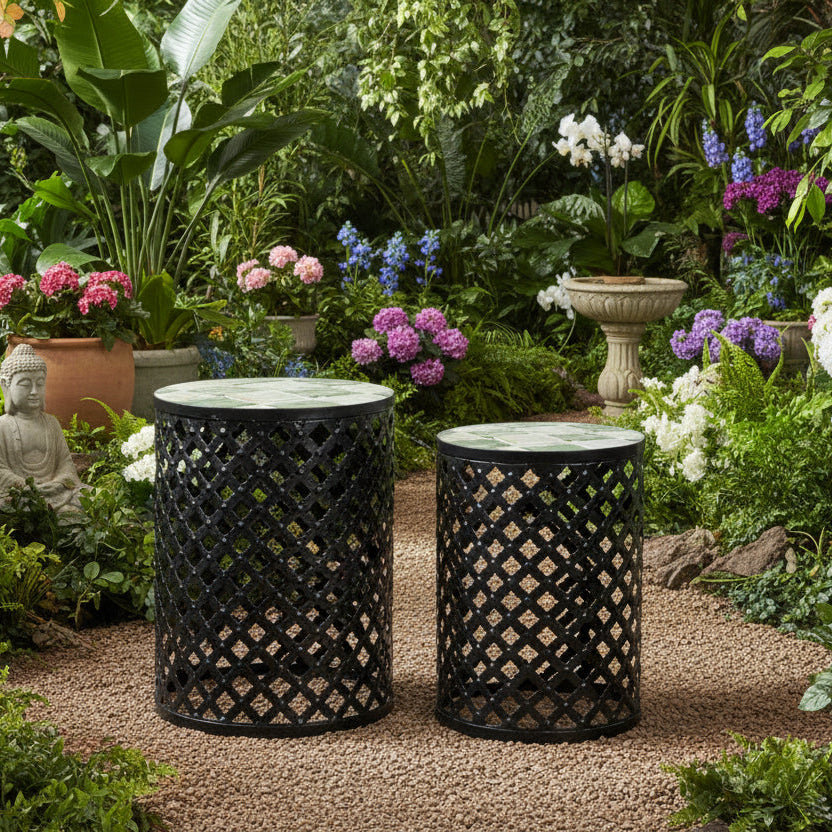 Set 2 masute de cafea LOIRE Ø30/35 x 41/45 CM