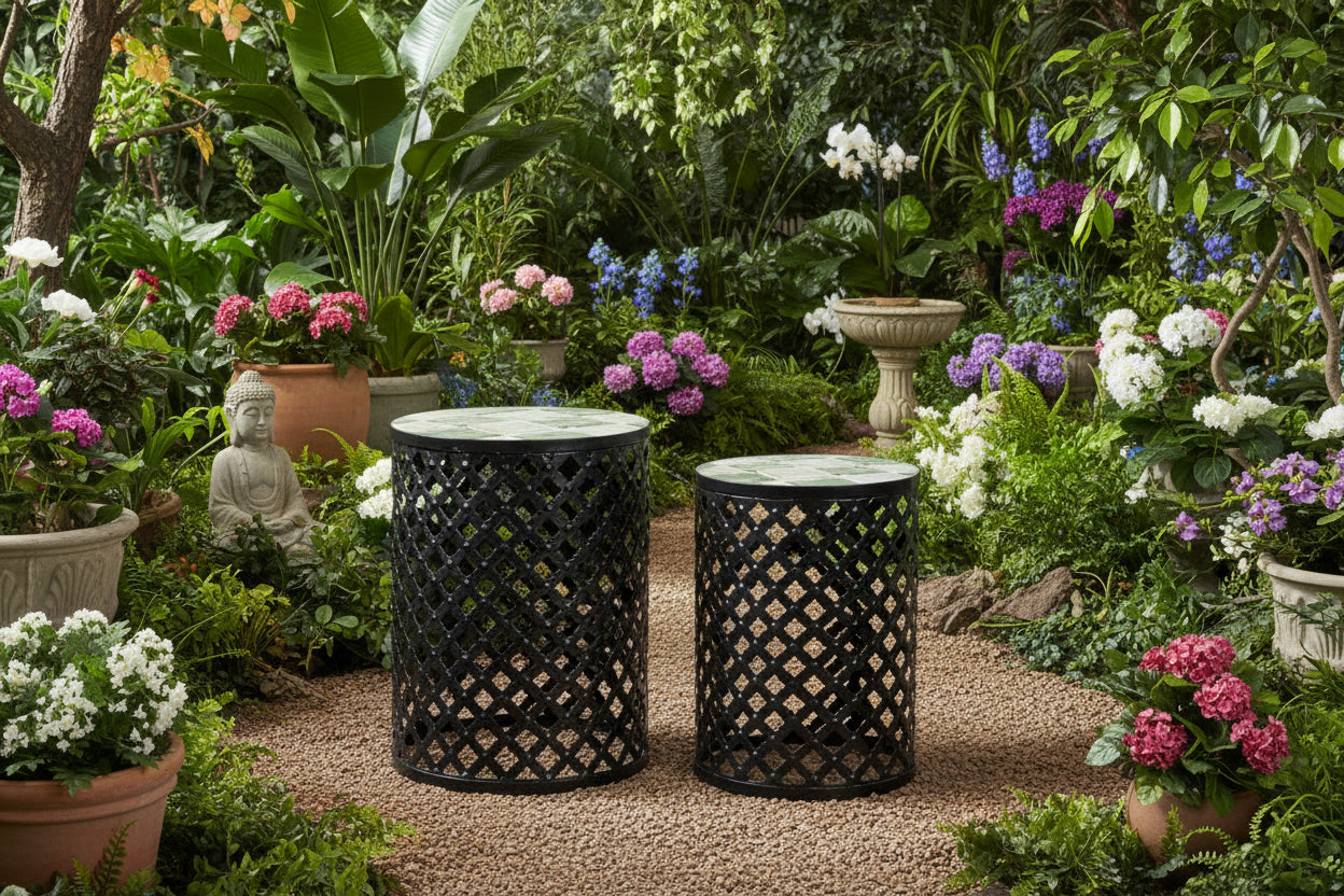 Set 2 masute de cafea LOIRE Ø30/35 x 41/45 CM