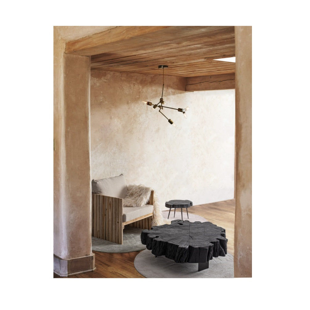 Masuta de cafea KEVAL BLACK  90 x 90 x 32 CM