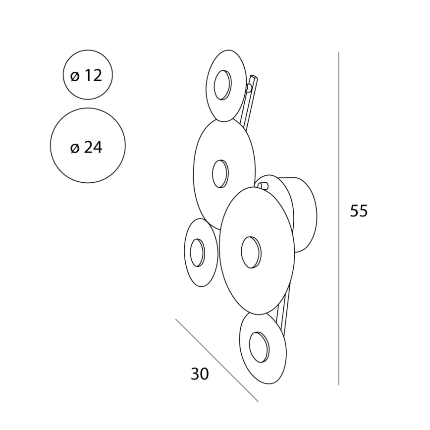 Aplica de perete LAUREL 5