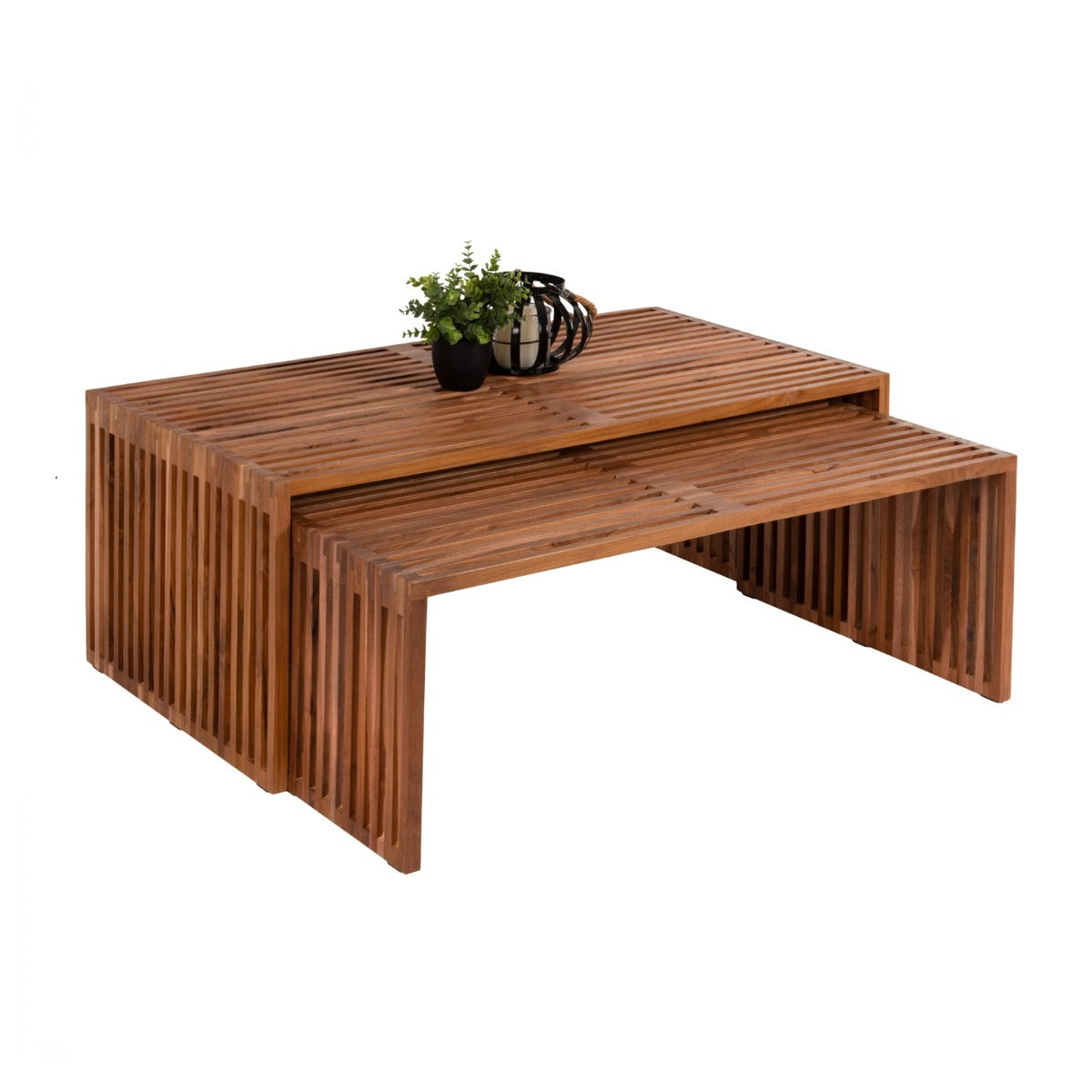 Set 2 masute de cafea MAEVA WOOD 116x60x46/110x60x40  CM