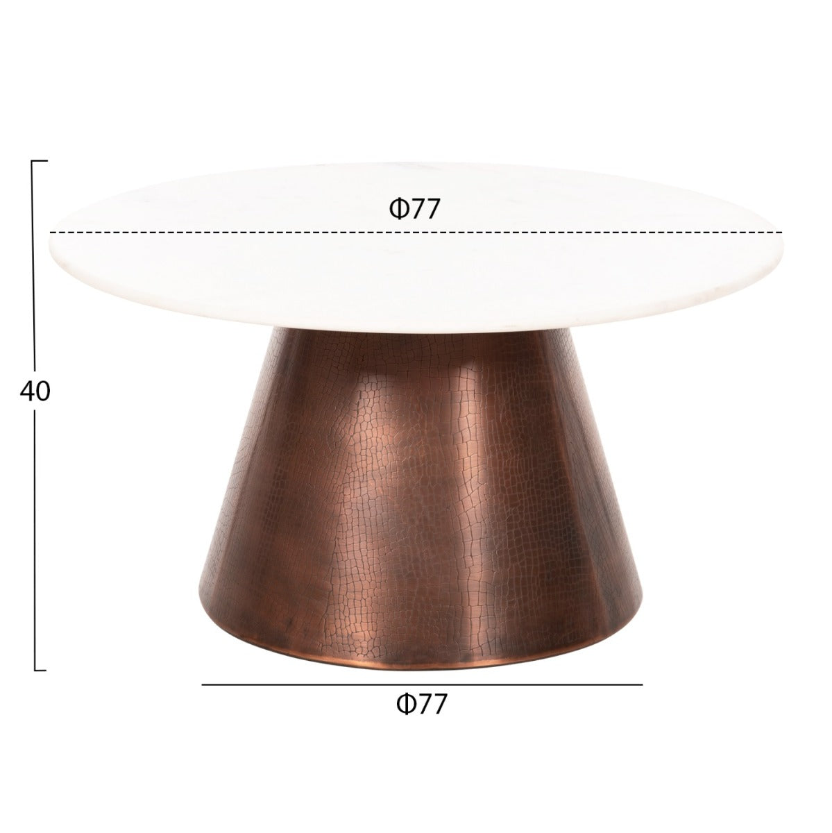 Masuta de cafea MALEO Ø77 x 40 CM