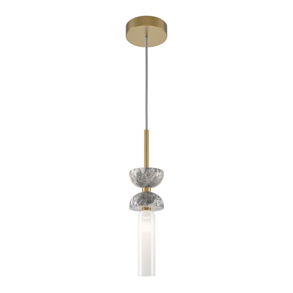 Lampa suspendata MARLOT LONG GOLD&GREY