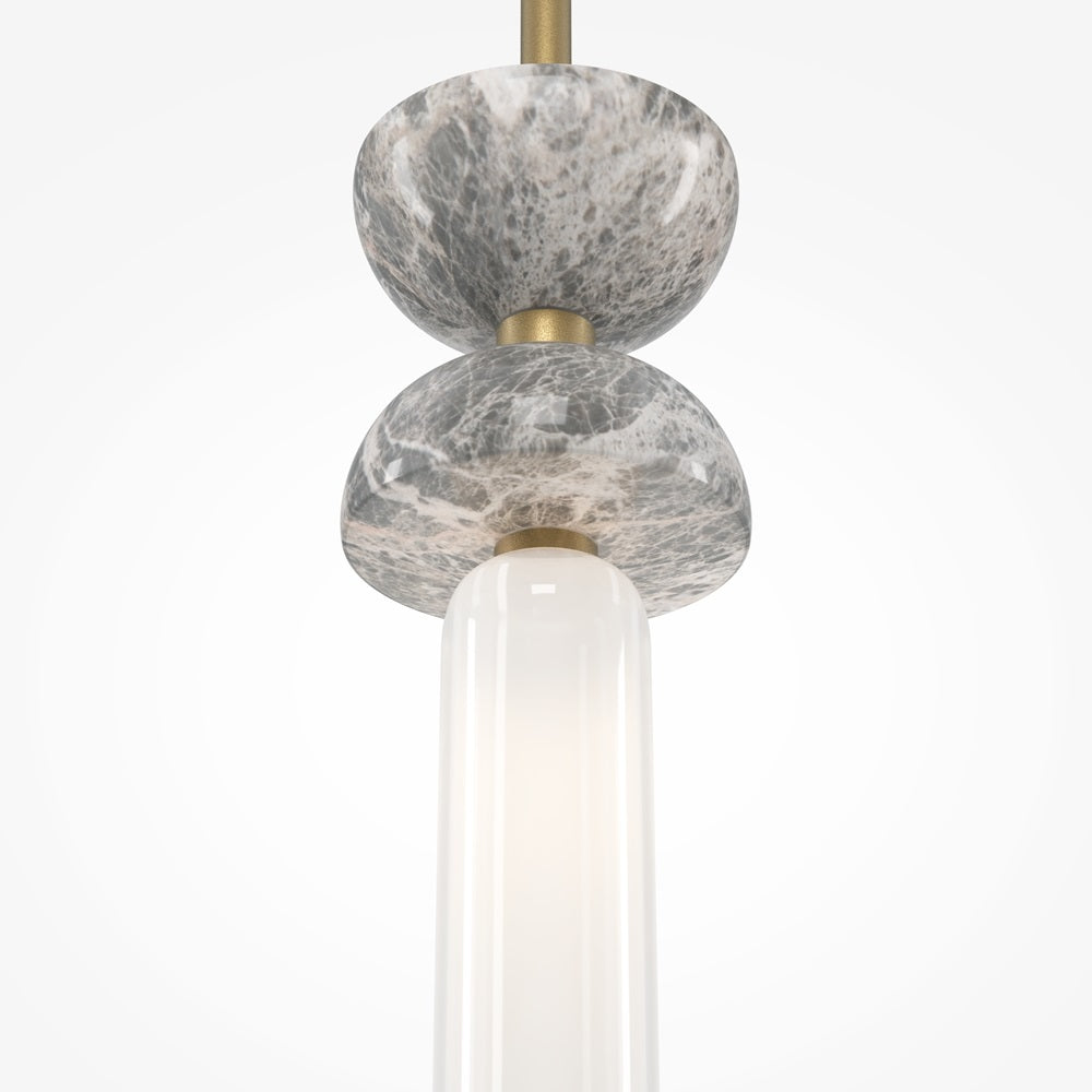 Lampa suspendata MARLOT LONG GOLD&GREY