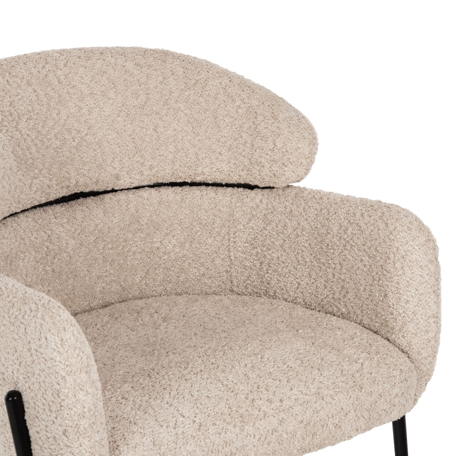 Scaun de bar MILEO BOUCLE H65 CM