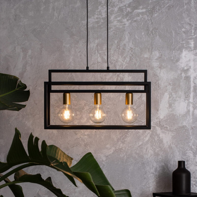 Lampa suspendata MONTANA L3-Negru / Gold