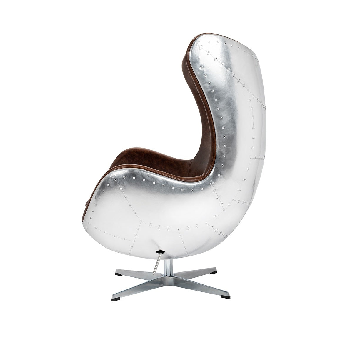 Fotoliu OVO CHROME - BROWN PU