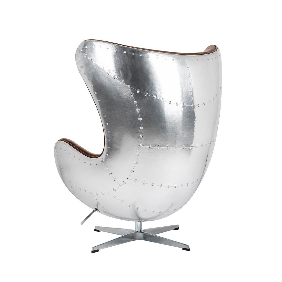 Fotoliu OVO CHROME - BROWN PU