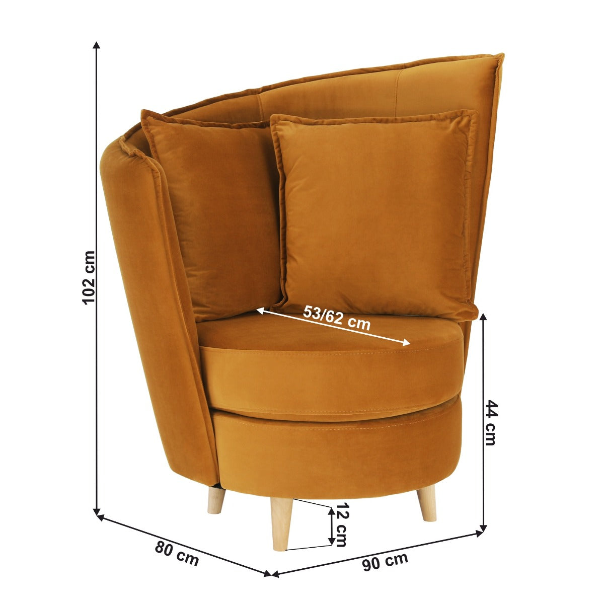 Fotoliu PARAMAS ART MUSTARD