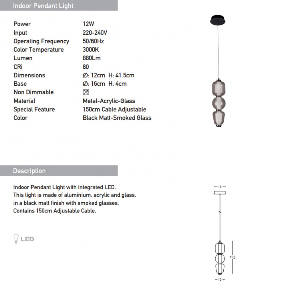 Lampa suspendata PASLO UNI