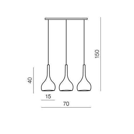 Lampa suspendata PELATINO 3