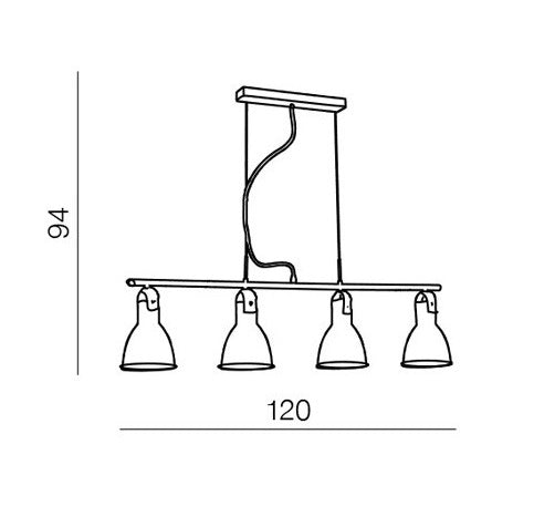 Lampa suspendata PELLE LINE
