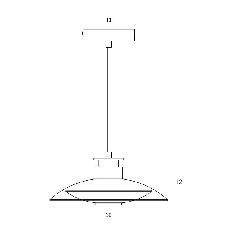 Lampa suspendata ACRILIA Ø30 cm