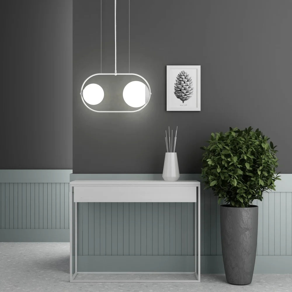 Lampă suspendată KAVEN A — Alb