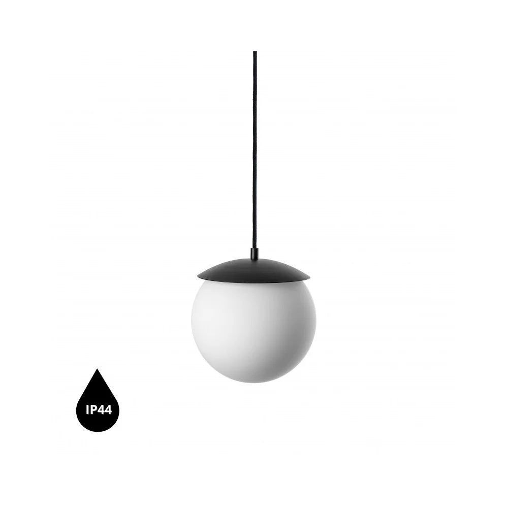 Lampă suspendată NORVIK G IP44 — Negru