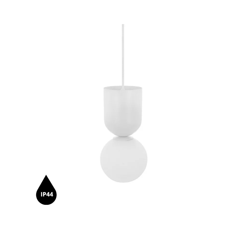 Lampă suspendată LUNVIK IP44 — Alb