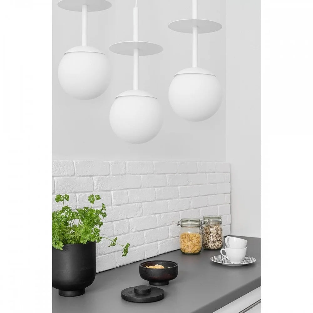 Lampă suspendată SOLVRA A 3L — Alb