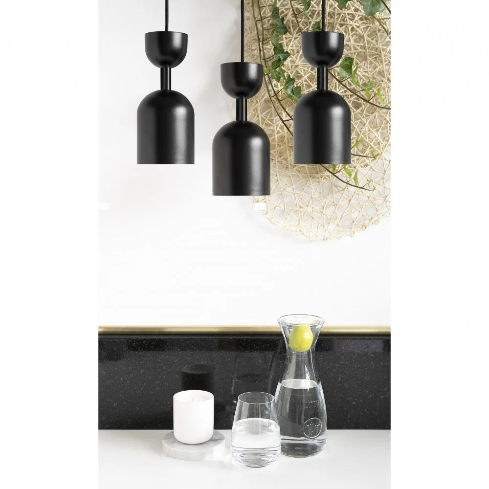 Lampă suspendată SORVIK 3L — Negru