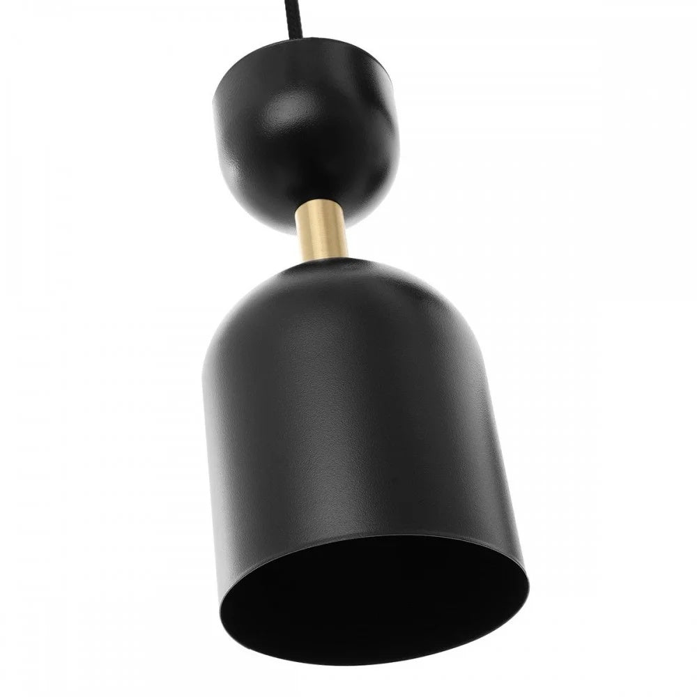 Lampă suspendată SORVIK — Negru / alamă