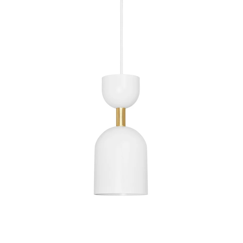 Lampă suspendată SORVIK — Alb / alamă