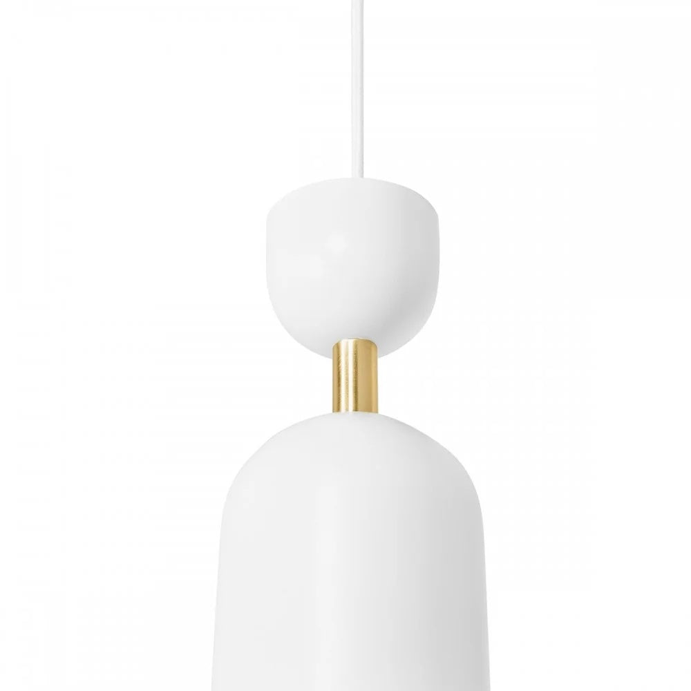 Lampă suspendată SORVIK — Alb / alamă