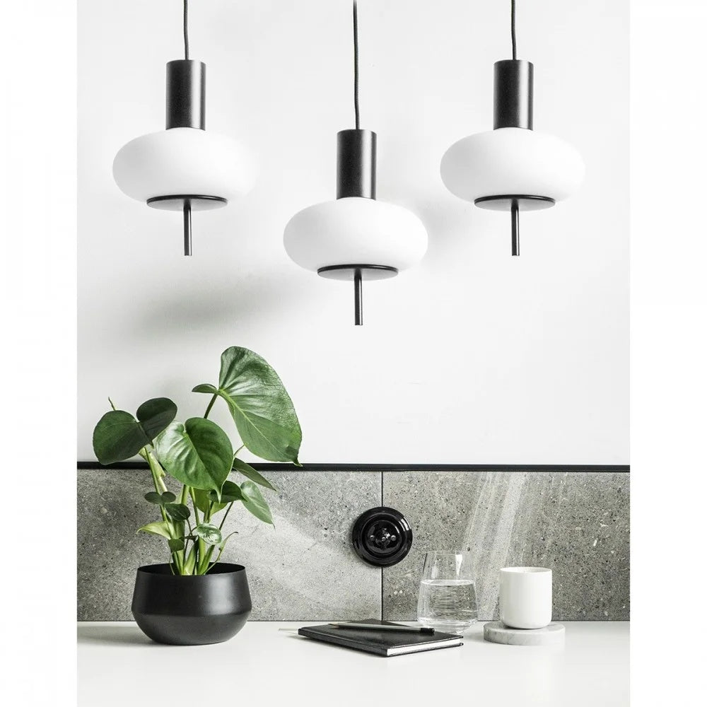 Lampă suspendată TORVEN A 3L — Negru