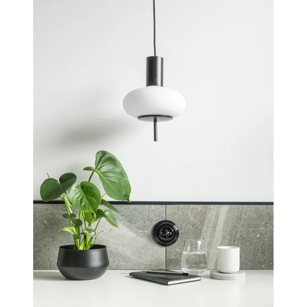 Lampă suspendată TORVEN A — Negru