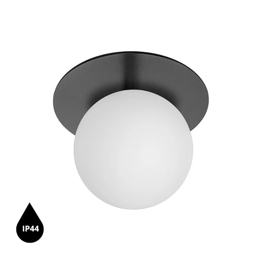 Plafonieră VARNEL A IP44 — Negru