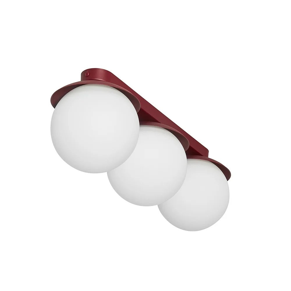 Plafonieră NORVIK B — Bordo