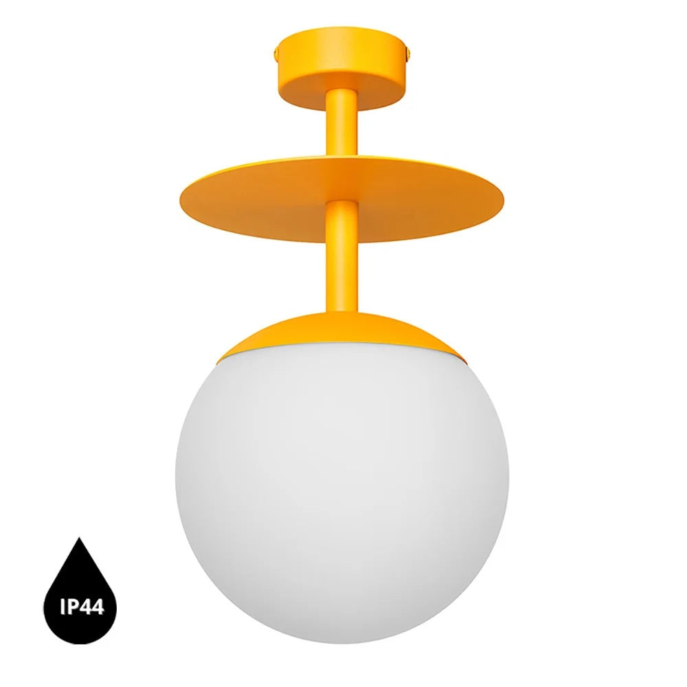 Plafonieră SOLVRA B IP44 — Galben pepene