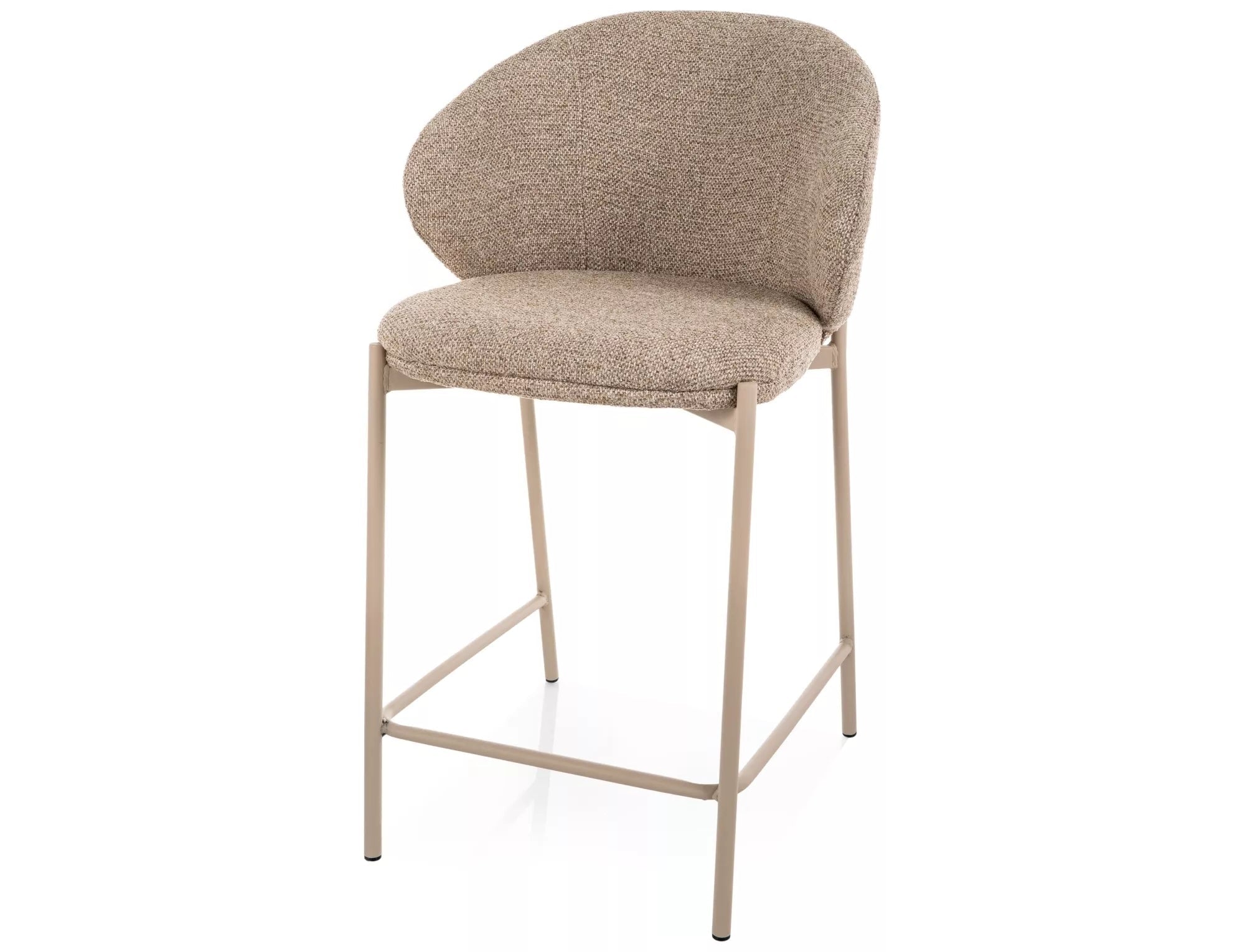 Scaun de bar FARGION BEIGE LEGS H61 CM
