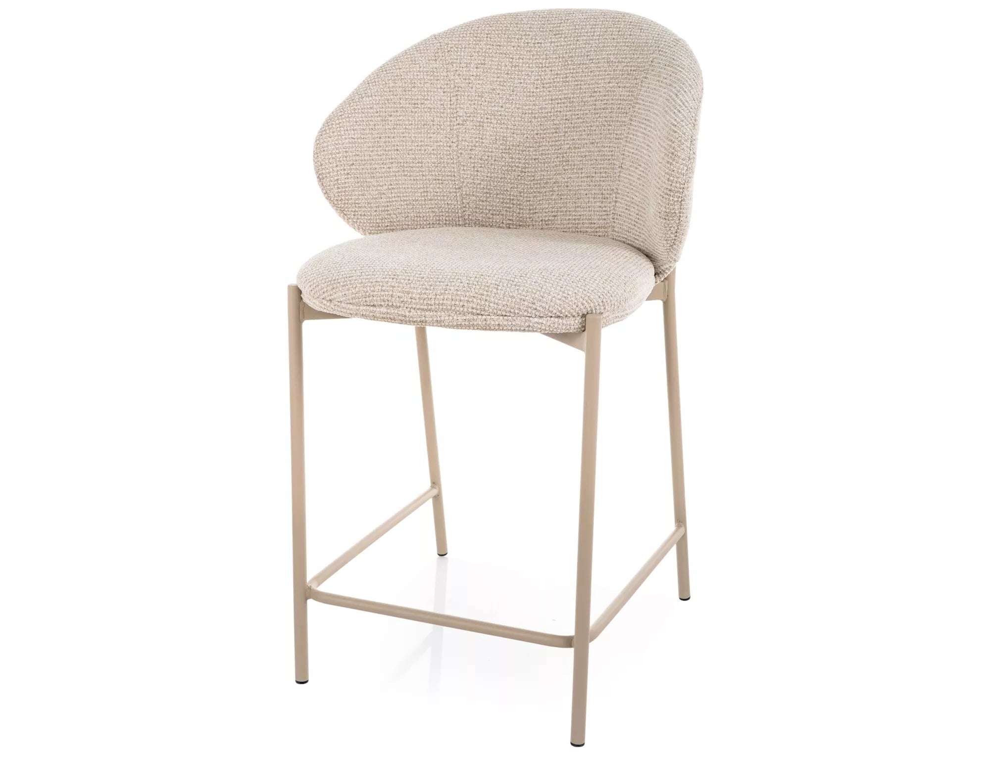 Scaun de bar FARGION BEIGE LEGS H61 CM
