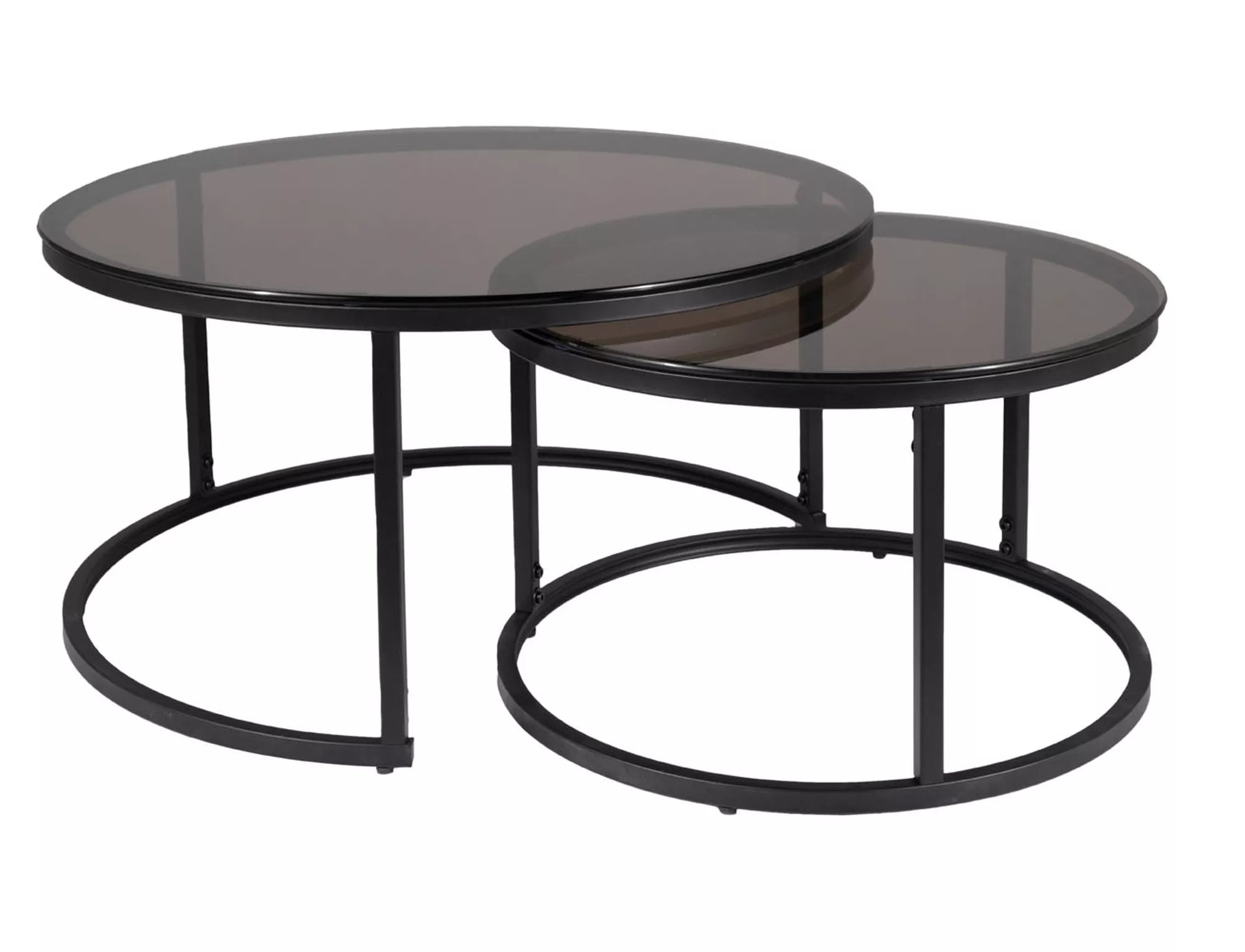Set 2 masute de cafea FERALO Ø60/80 x 38/42 CM
