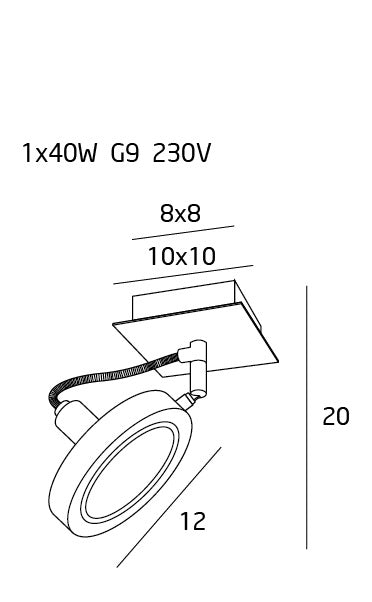 Spot aplicat REFLECT WHITE