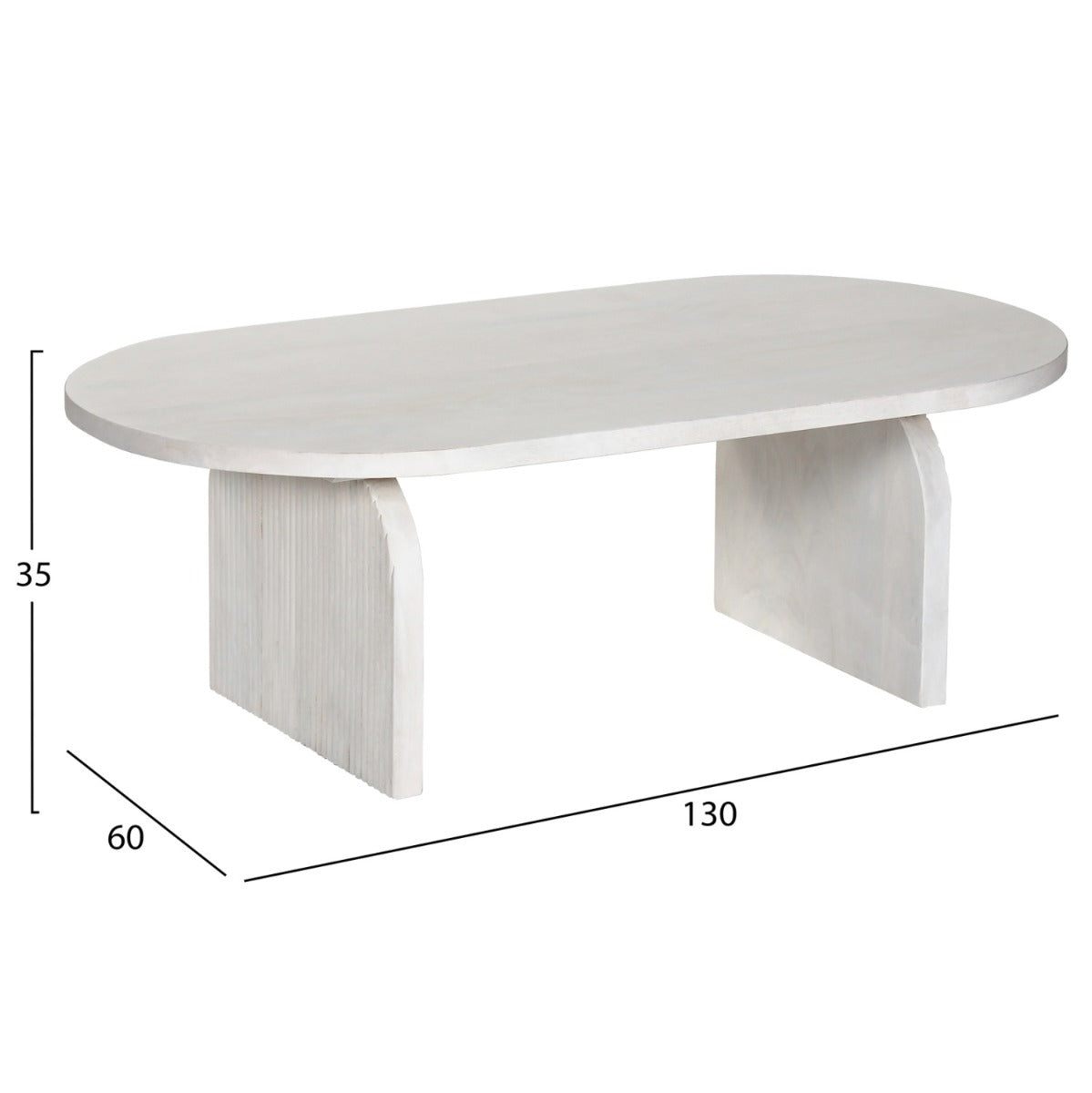 Masuta de cafea REYNOLD WOOD 130 x 60 x 35 CM