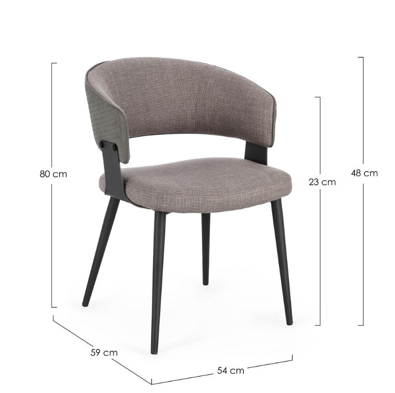 Scaun ROMY GREY ARMS