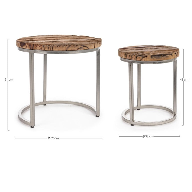 Set 2 măsuțe de cafea RAFTERA