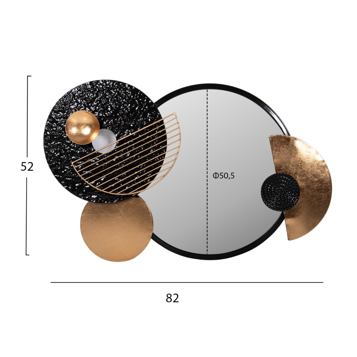 Oglinda de perete SILBER 82 x 52 CM