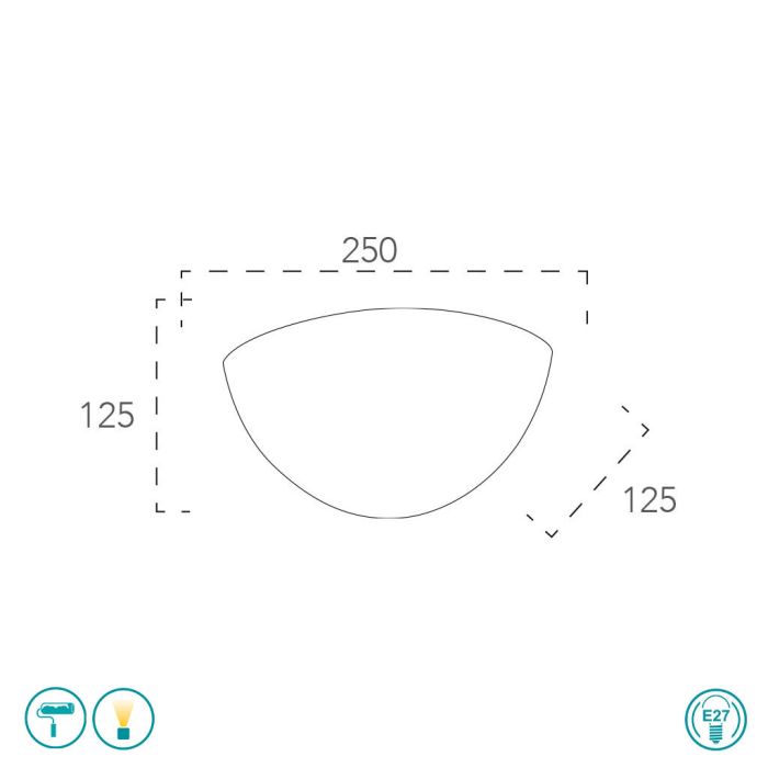Aplica de perete MORITZ UNI