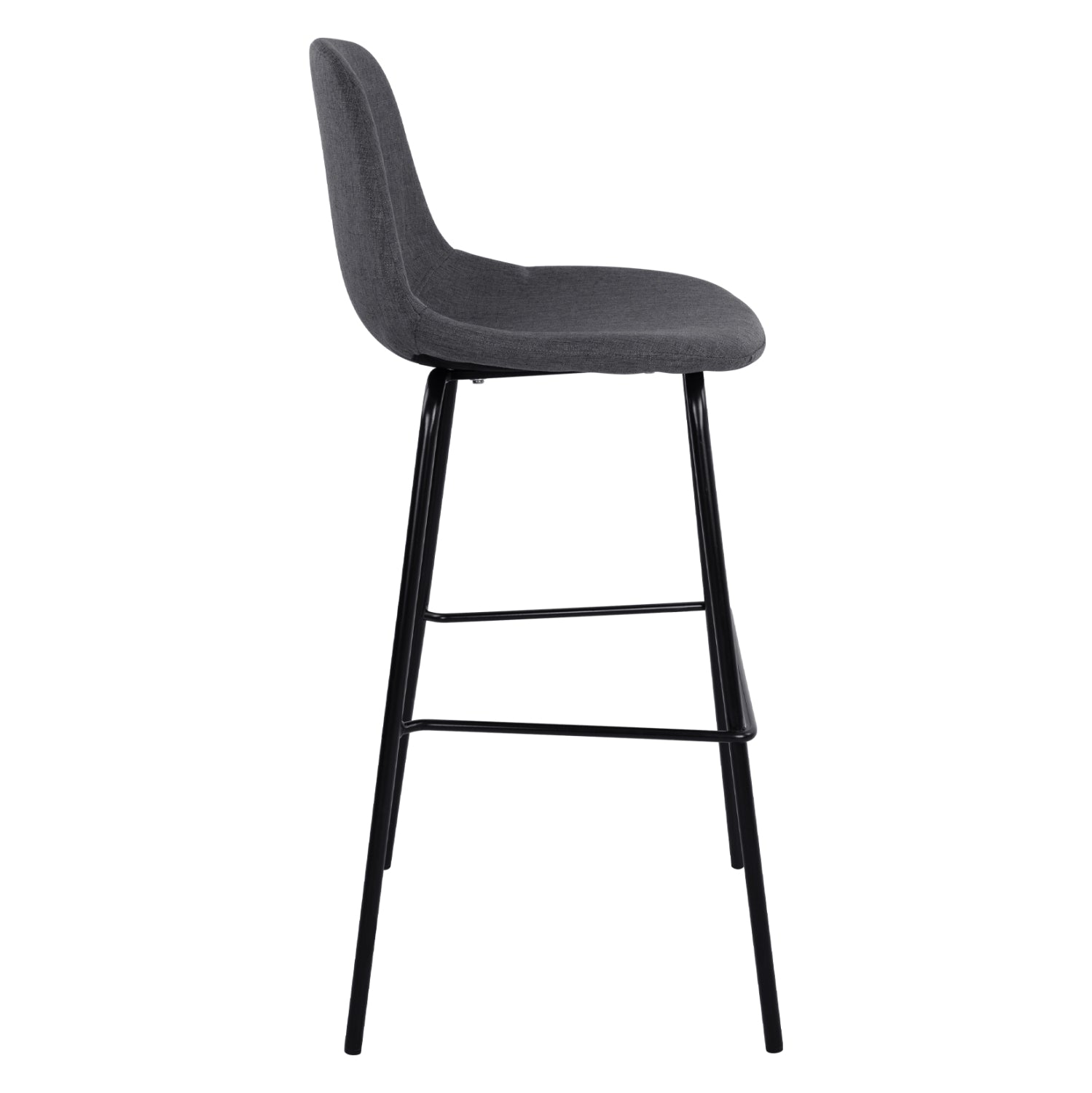 Scaun de bar CALABRIA GREY FABRIC H65 CM
