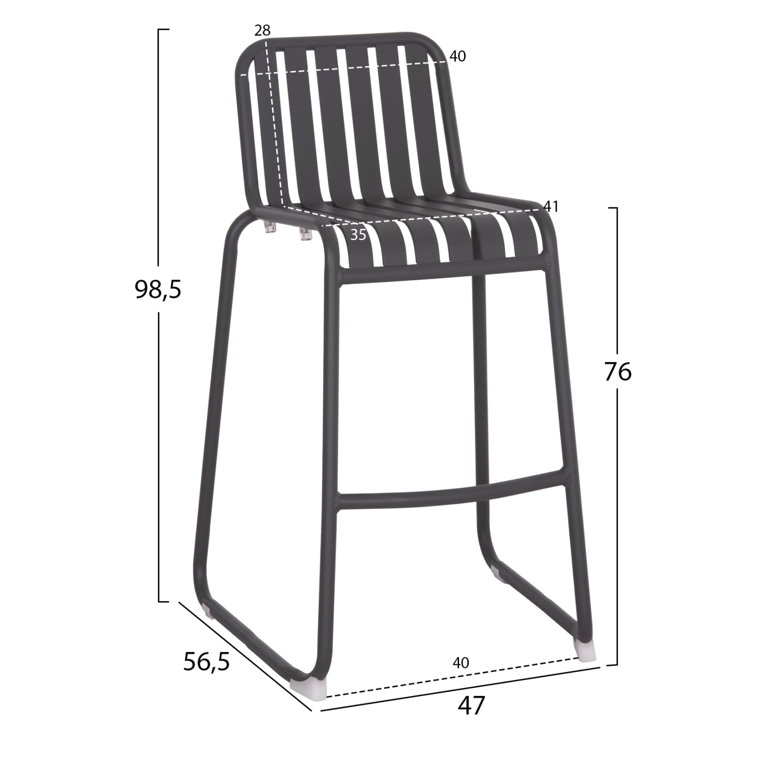Scaun de bar AVIRON H76 CM