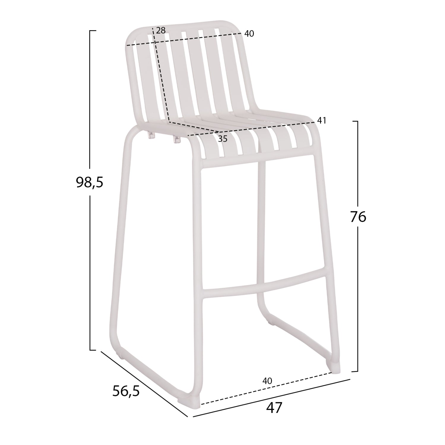 Scaun de bar AVIRON H76 CM