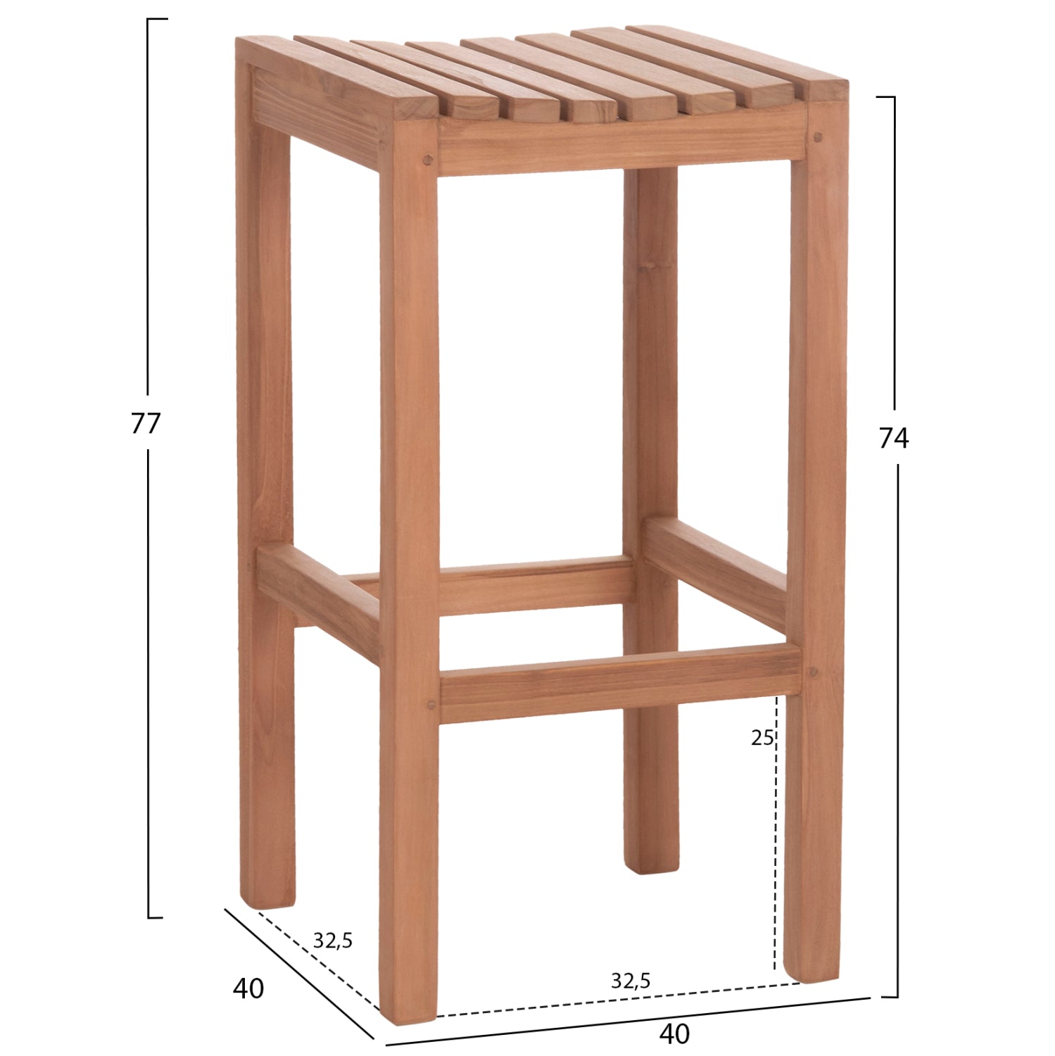 Scaun de bar CORVEN H76 CM
