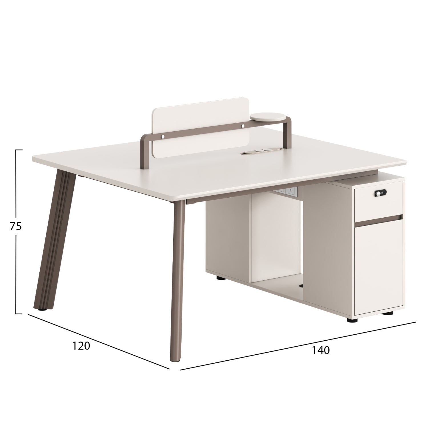 Birou KANEDO 2S 140 x 120 CM