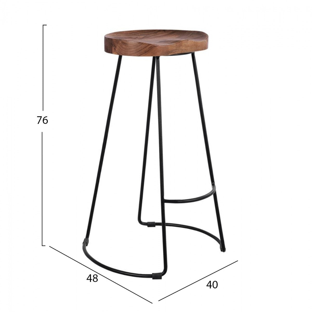 Scaun de bar STOLTO H76 CM
