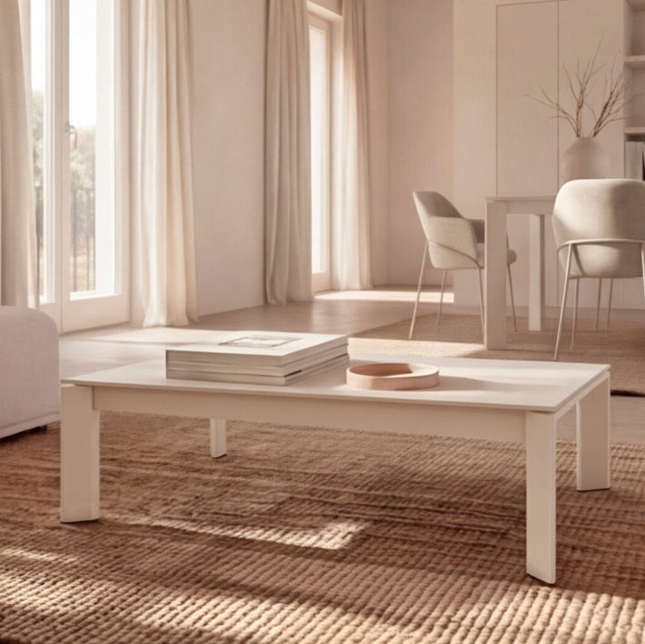 Masuta de cafea TARIFA BEIGE 110 x 60 x 42/69 CM