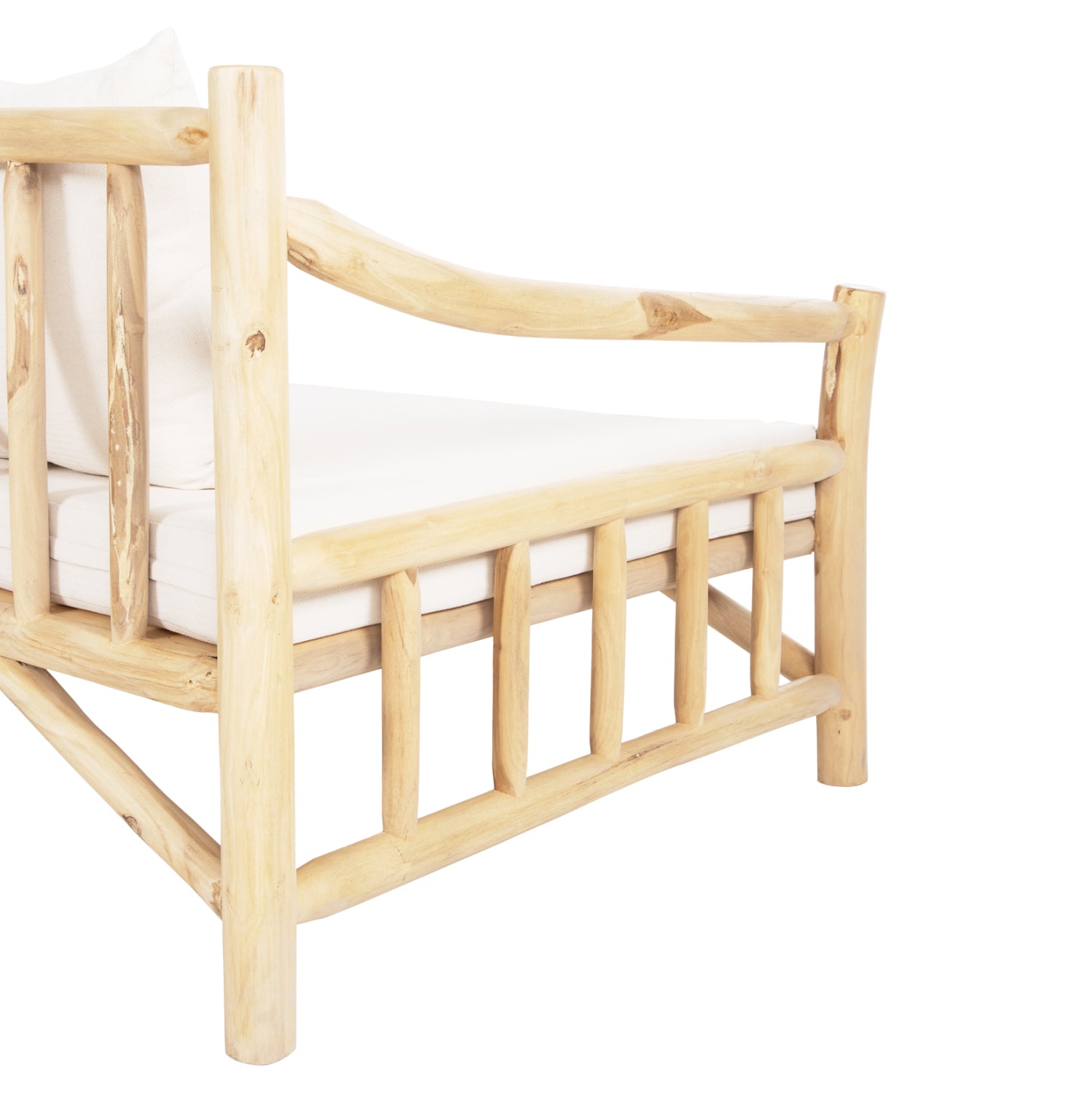 Canapea TECHAS NATURAL-WHITE 200 CM