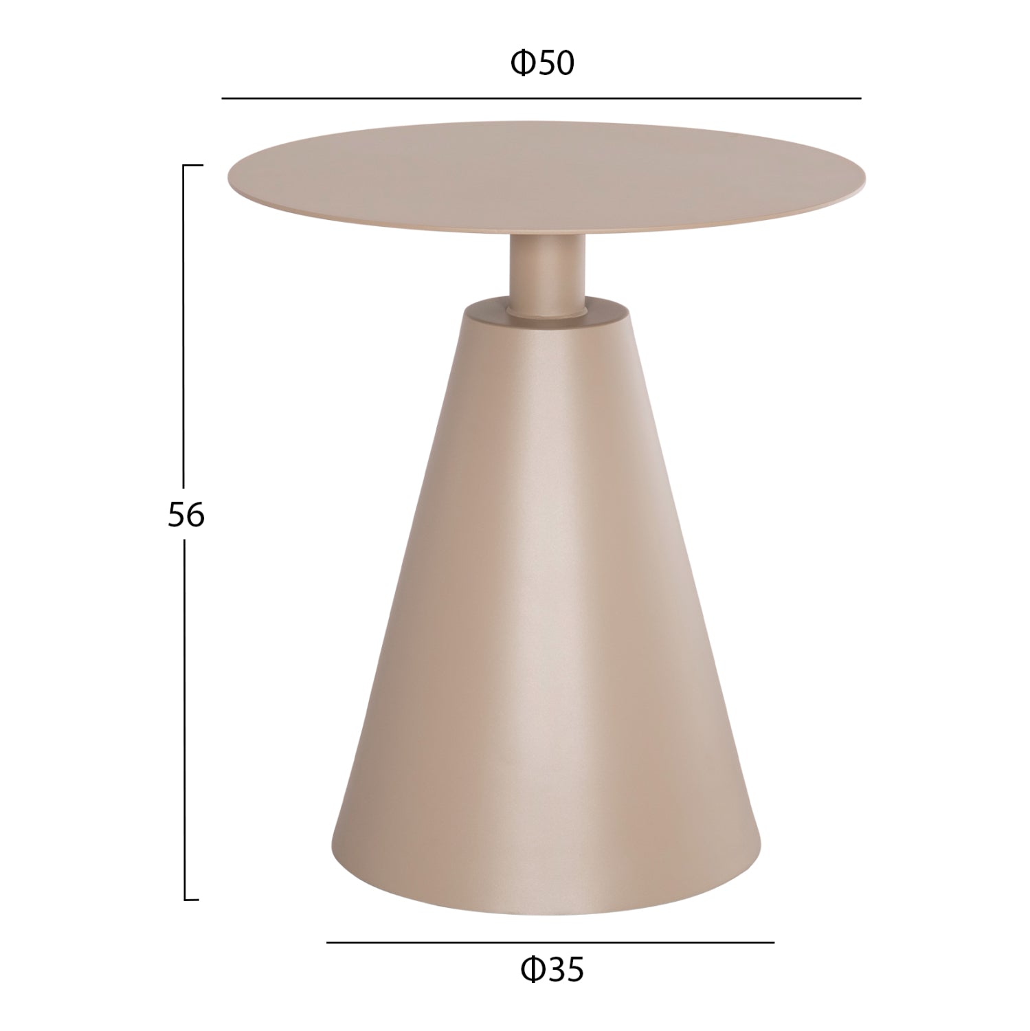 Masuta de cafea CADIZ Φ50x56 CM