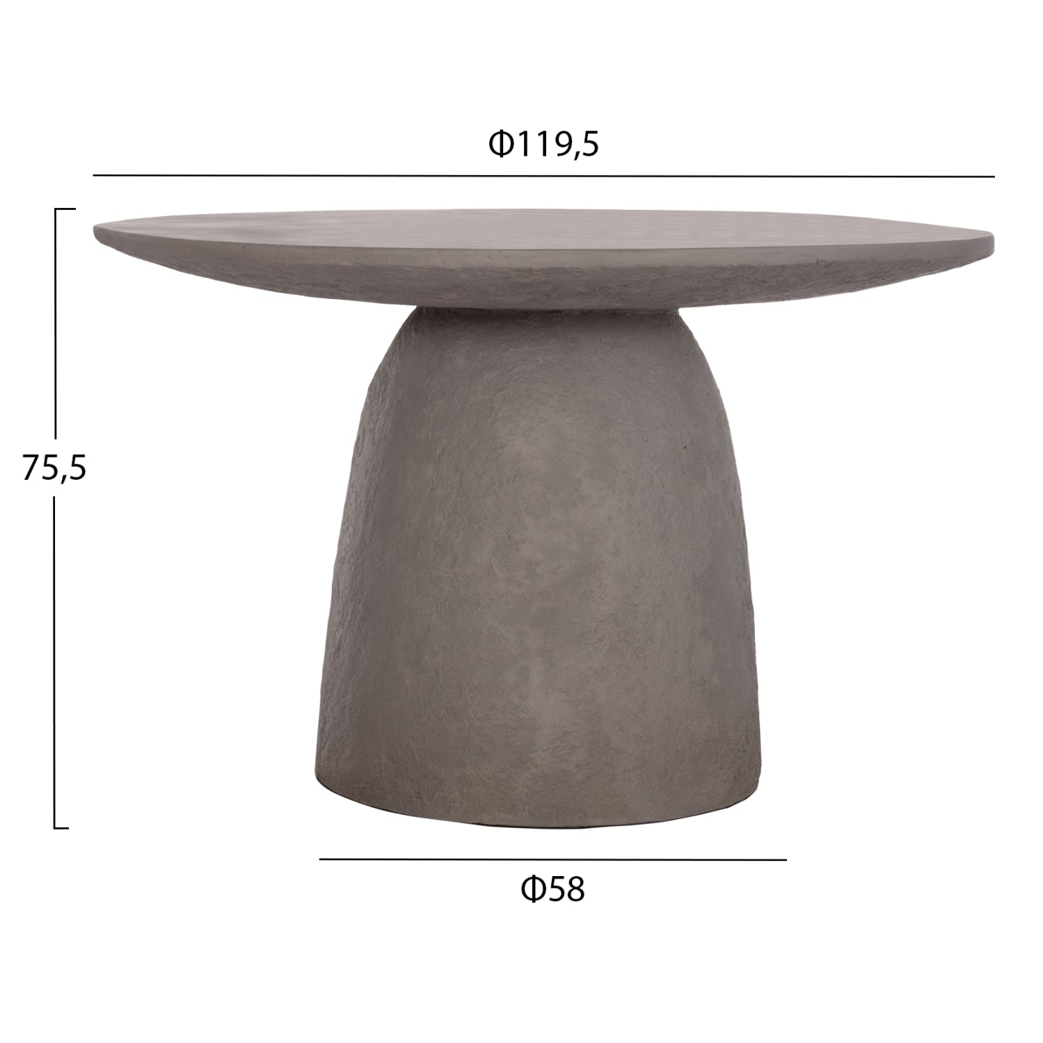 Masa OLIVRA Ø120 CM